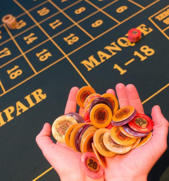 marker över roulette bord på casino utan spelgräns