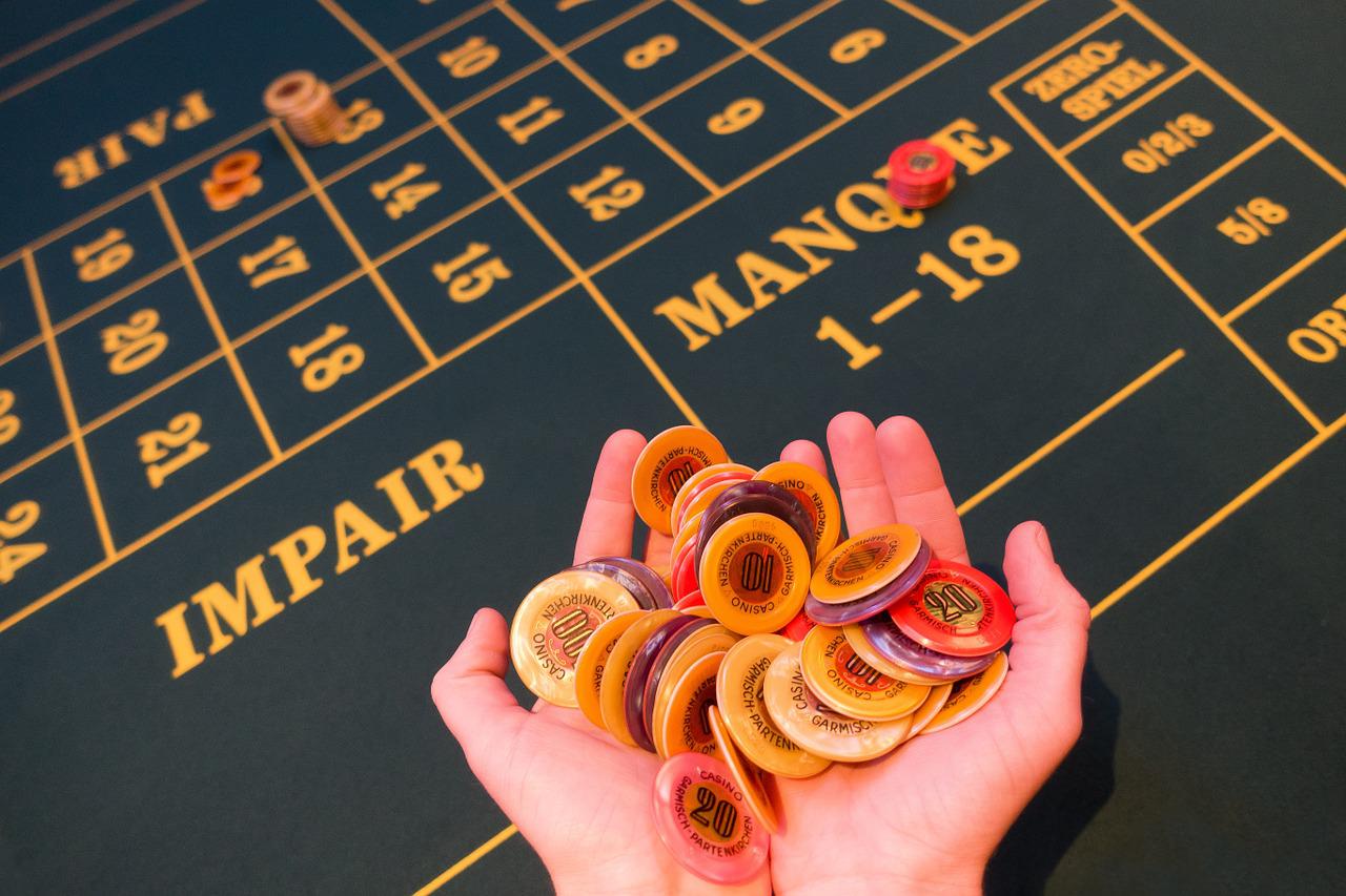 marker över roulette bord på casino utan spelgräns