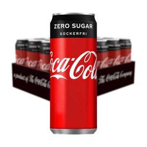 Burk Cola Zero sockerfria läskedrycker
